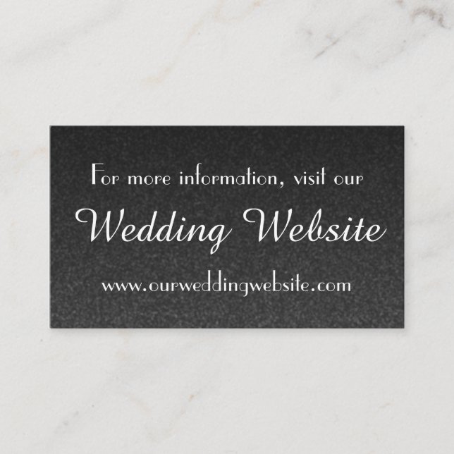 Wedding Website Business Card template (Front)