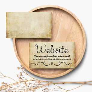 Wedding Website Card Vintage Antique Grunge