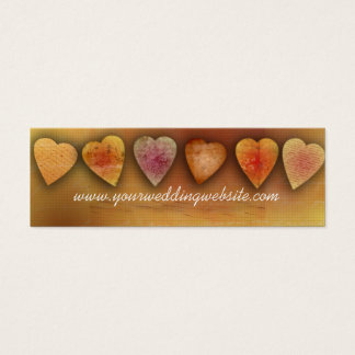 Wedding website cards