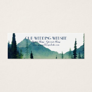 Wedding Website Cards - Camping Wedding