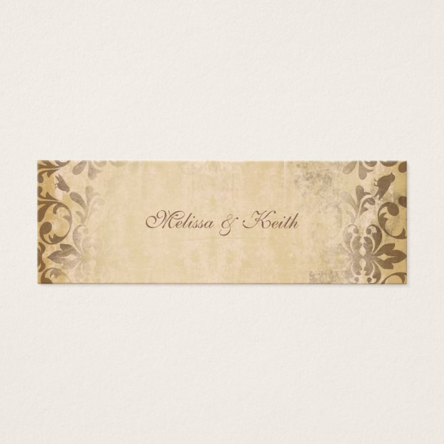 Wedding Website Cards {Toffee} (Front)
