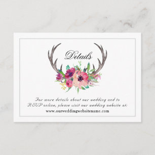 Wedding Website Details Enclosure Card