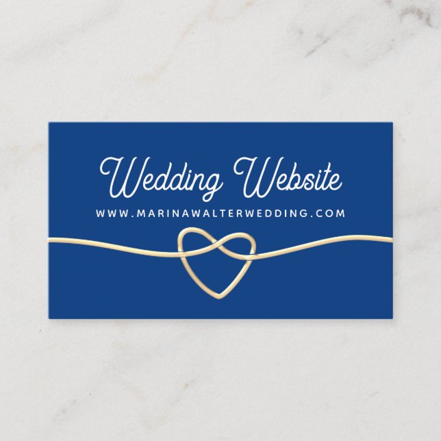 Wedding Website Enclosure Card (Front)