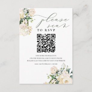 Wedding Website Enclosure Card QR Code RSVP Boho