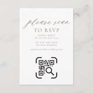 Wedding Website Enclosure Card QR Code RSVP Boho