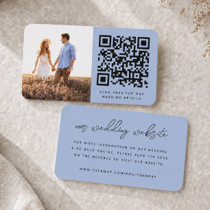 Wedding Website Insert Card QR Code Online RSVP