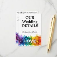 🌈  Wedding Website LGBTQ Painted With Love