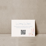 Wedding Website QR Code Enclosure Card<br><div class="desc">Make it easy for your guests to find all the details of your wedding with our matching Wedding Website Enclosure Card. Designed to perfectly coordinate with your hand-drawn floral and pastel-themed wedding stationery, this card offers a seamless way to share your wedding website with your guests. Featuring the same delicate...</div>