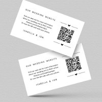 Wedding Website QR Code - Registry Details RSVP