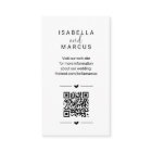 Wedding Website QR Code - Registry Details RSVP
