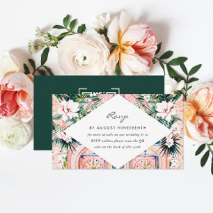 Wedding Website   QR Code Scan  Enclosure Card