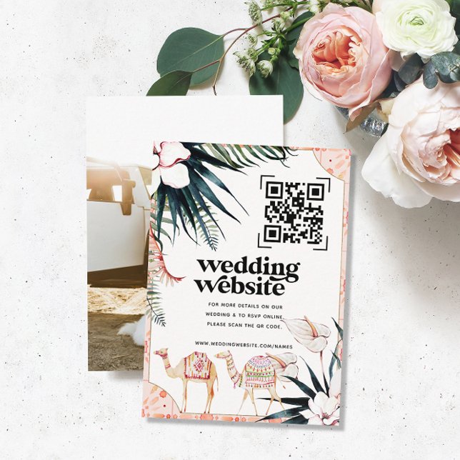 Wedding Website | QR Code Scan Photo Enclosure Card (Creator Uploaded)