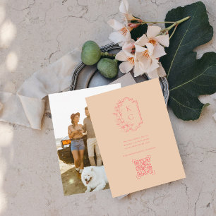 Wedding Website   QR Code Scan Photo Enclosure Card