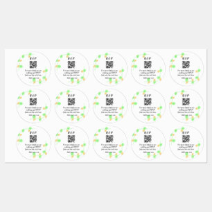 Wedding website rsvp q r code add name text thr