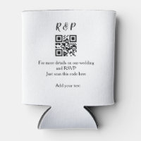 Wedding website rsvp q r code add name text thr