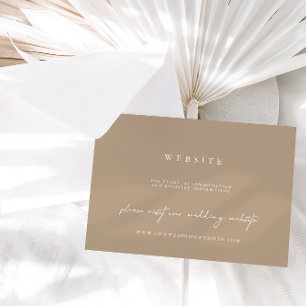 Wedding Website Simple Minimalist Enclosure Card