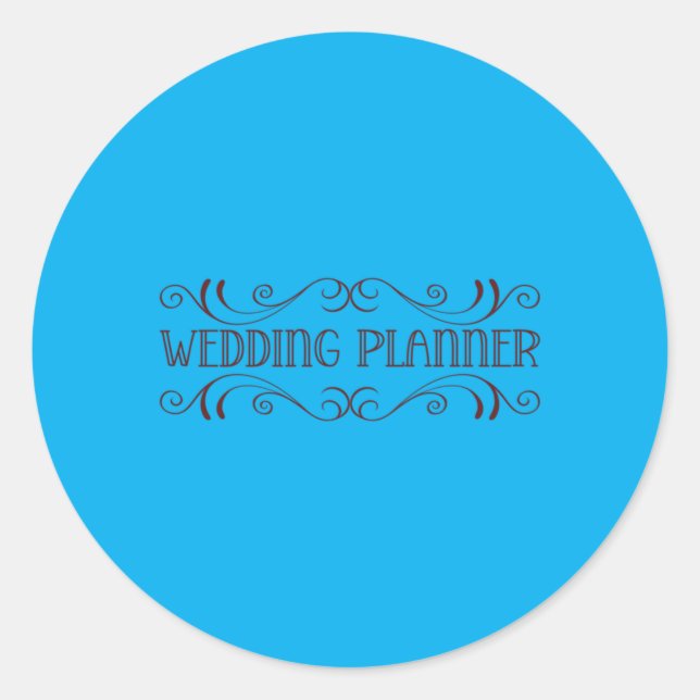 Wedding - Wedding Planner Performance Classic Round Sticker (Front)