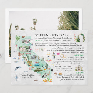 Wedding Weekend in Napa   Itinerary Card