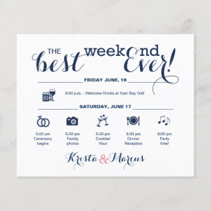 Wedding Weekend Itinerary