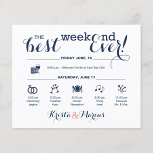 Wedding Weekend Itinerary