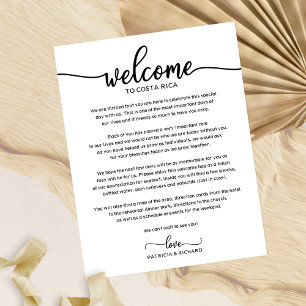 Wedding Weekend Welcome Letter