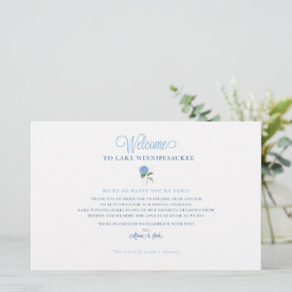 Wedding Weekend Welcome Map Card - for ALAINA