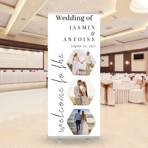 Wedding Welcome 3 PHOTO Retractable Banner