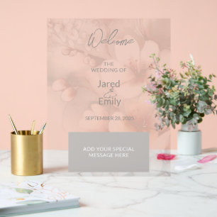 Wedding Welcome Acrylic Sign