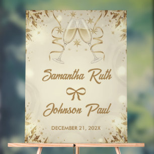 Wedding Welcome Acrylic Sign Premium Script