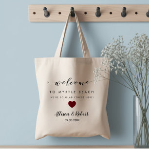 Wedding Welcome Bag for Hotel Destination Burgundy