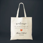Wedding Welcome Bag for Hotel Destination, Coral<br><div class="desc">Fill this lovely bag with your favorite treats to welcome guests to your wedding!</div>