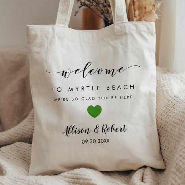 Wedding Welcome Bag for Hotel Destination, Green (Creator Uploaded)