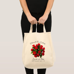 Wedding Welcome Bag Red Roses Design