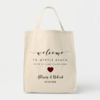 Wedding Welcome Bag with Back Itinerary, Burgundy