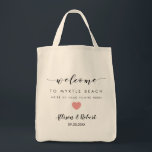 Wedding Welcome Bag with Back Itinerary, Pink<br><div class="desc">Fill this lovely bag with your favourite treats to welcome guests to your wedding! You may include your itinerary on the reverse side,  so guests know where they are supposed to be and when.</div>