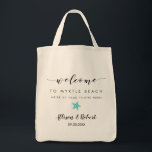 Wedding Welcome Bag with Back Itinerary, Starfish<br><div class="desc">Fill this lovely bag with your favorite treats to welcome guests to your wedding! You may include your itinerary on the reverse side,  so guests know where they are supposed to be and when.</div>