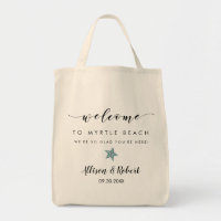 Wedding Welcome Bag with Back Itinerary, Starfish
