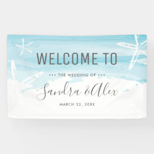 Wedding Welcome Beach Banner