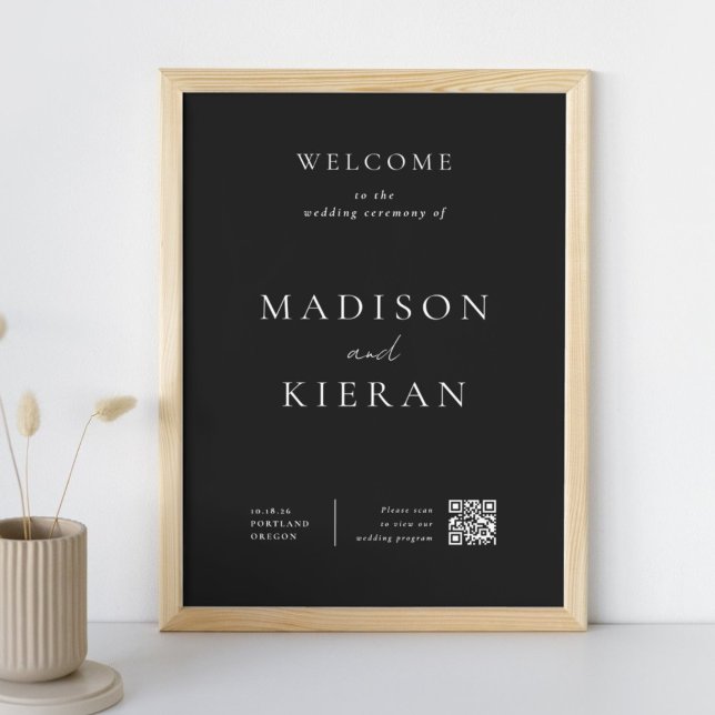 Wedding Welcome Ceremony QR Code Sign (Creator Uploaded)