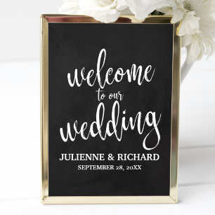 Wedding Welcome Chalkboard 8x10 Sign