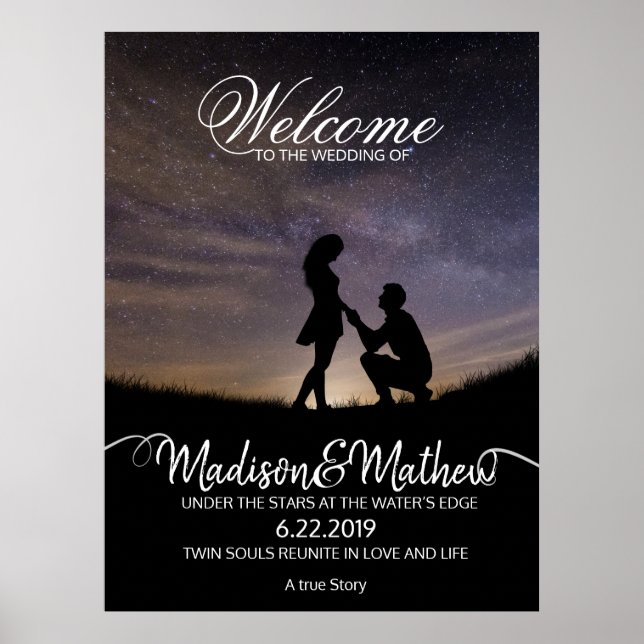 Wedding Welcome Display Poster (Front)