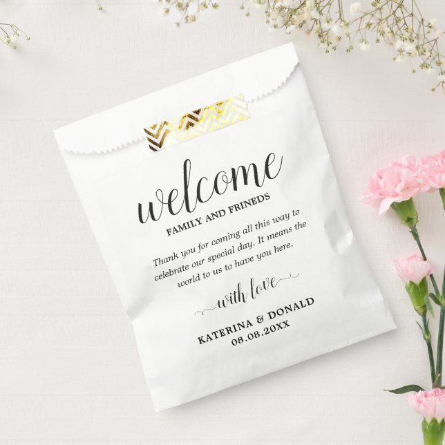 Wedding Welcome Favour Bags (Sealed)