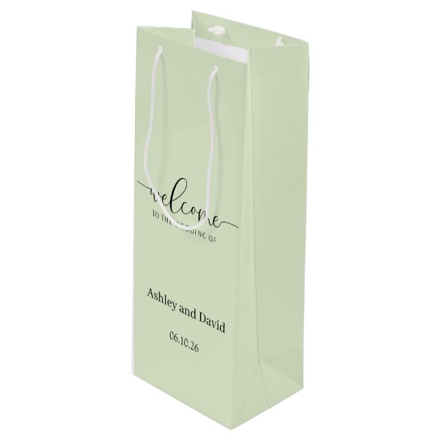 Wedding Welcome Gift Bag (Front Angled)