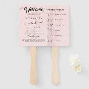 Wedding Welcome Hand Fan
