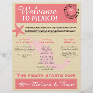 Wedding Welcome Letter for Mexico
