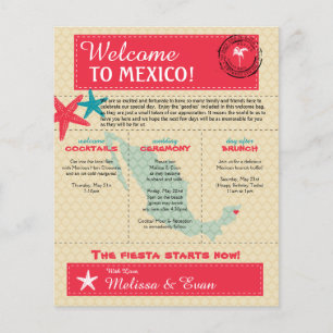 Wedding Welcome Letter for Riviera Maya Mexico