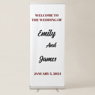 Wedding Welcome Modern Wedding Sign 