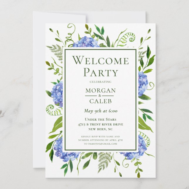 Wedding Welcome Party Invitation (Front)