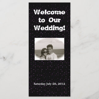 Wedding Welcome Poem Programme