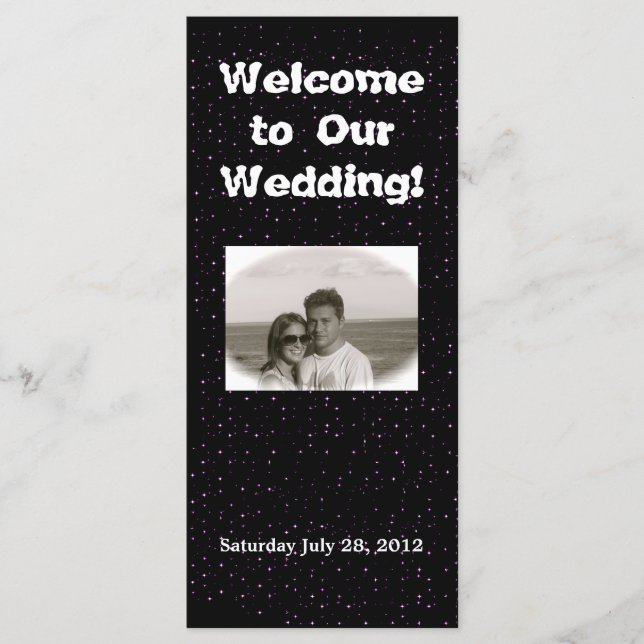 Wedding Welcome Poem Programme (Front)